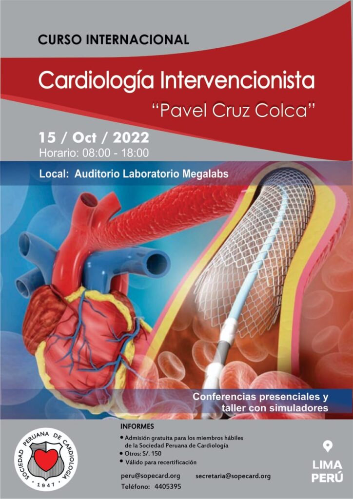 Curso Internacional Cardiología Intervencionista “Pavel Cruz Colca”
