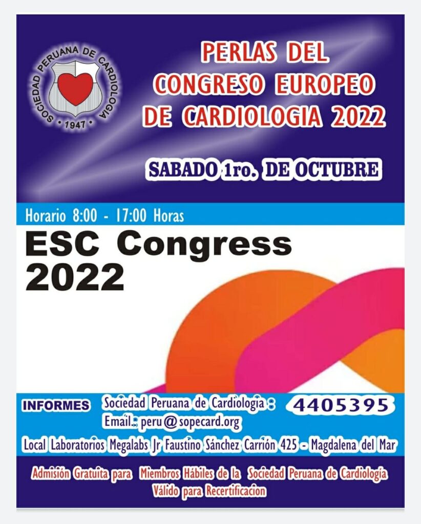 Perlas del Congreso Europeo de Cardiología 2022