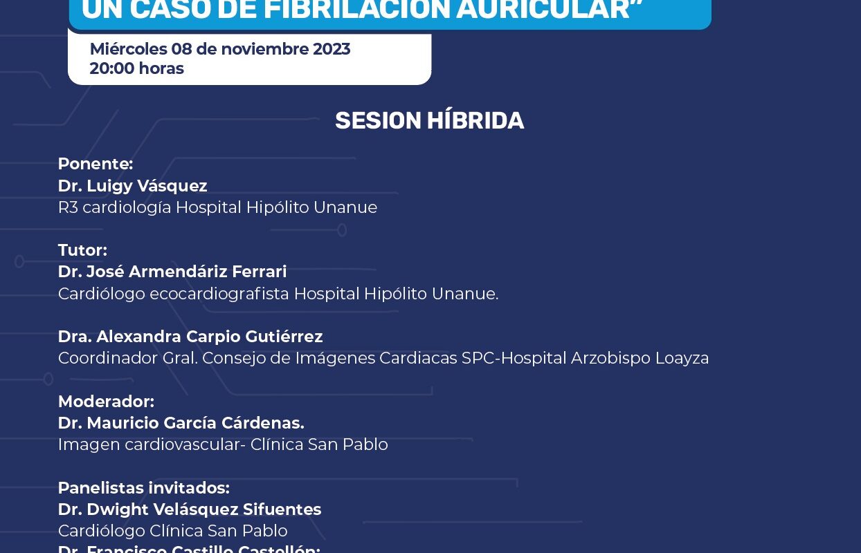 CASO CLINICO:»PROBLEMAS OCULTOS EN UN CASO DE FIBRILACIÓN AURICULAR»