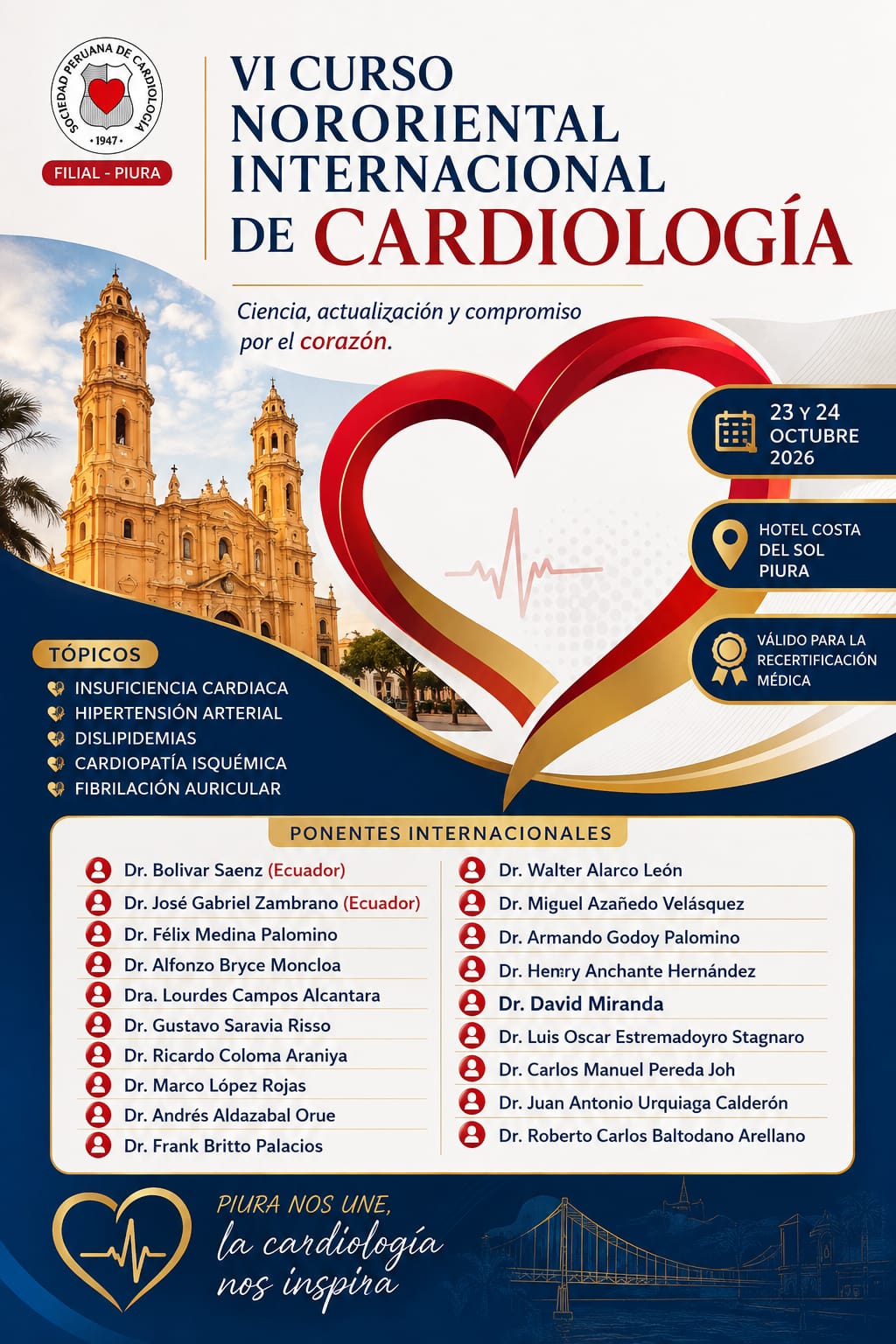 VI Curso Nororiental Internacional de Cardiología